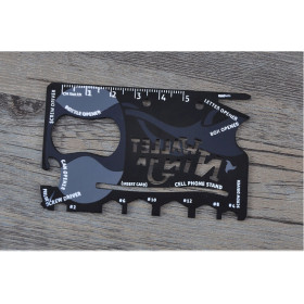  Ninja Wallet 18 in 1 stainless steel multifunctional knife credit card swiss card UD06001